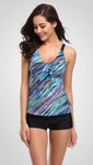 MAYA - Women Retro Floral Print Tankini Set | Ariani Collections Co.