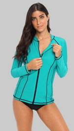 MADELINE - Women Zip Up Rashguard | Ariani Collections Co.