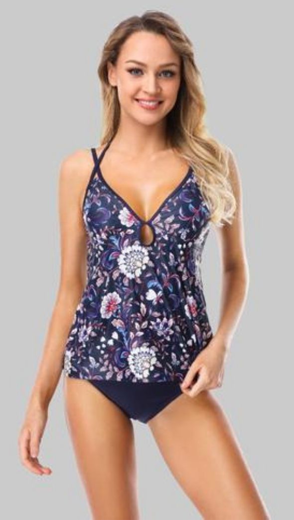 RUBY - Women Floral Strappy Tankini Set | Ariani Collections Co.