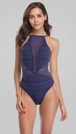 KAILEE - Women Mesh Deep V Monokini | Ariani Collections Co.