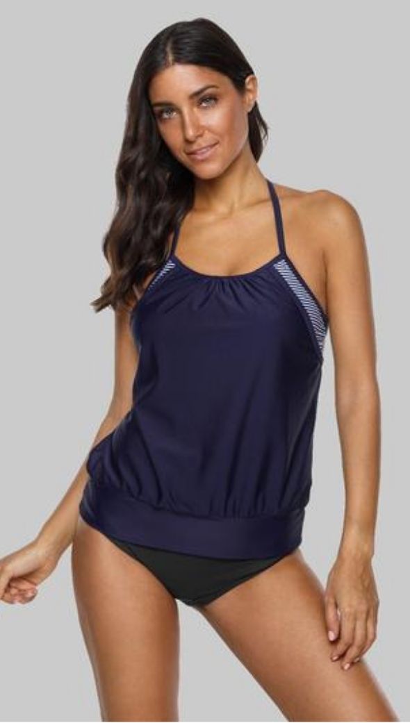 EDEN - Women Strap Colorblock Tankini Set | Ariani Collections Co.