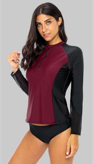 SAMIRA - Women Front Zipper Rashguard | Ariani Collections Co.