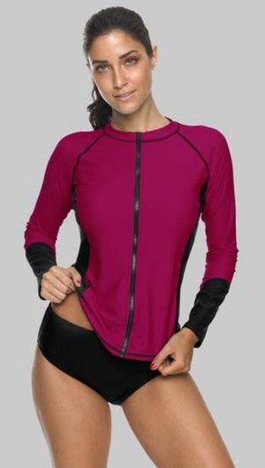 AUDREY - Women Zip Up Rashguard | Ariani Collections Co.