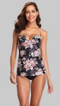 DIANE - Retro Floral Print Tankini Set | Ariani Collections Co.