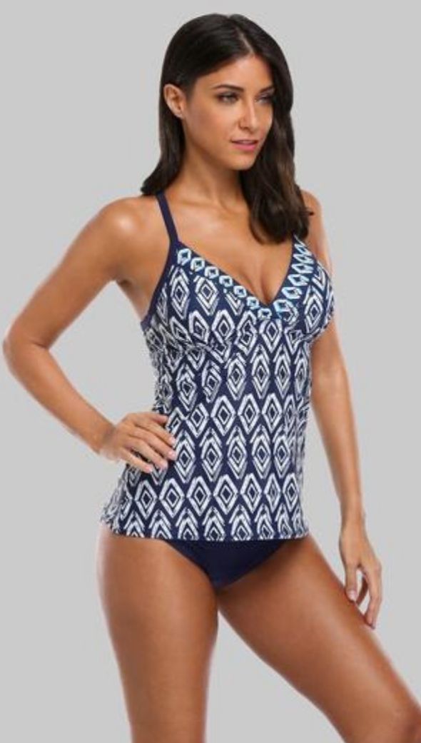 ANNA - Floral Printed Push Up Tankini Set | Ariani Collections Co.