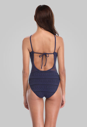 KAILEE - Women Mesh Deep V Monokini | Ariani Collections Co.