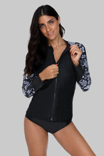 FAITH - Long Sleeve Zipper Rashguard | Ariani Collections Co.