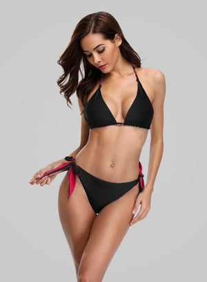 CHLOE - Halter Solid Color Bikini Set | Ariani Collections Co.