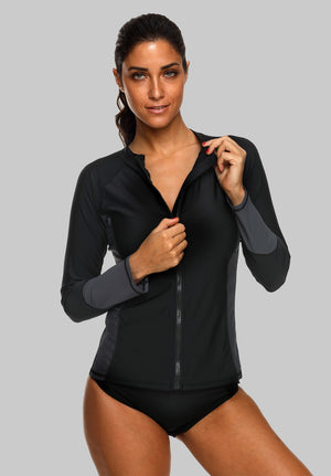 AUDREY - Women Zip Up Rashguard | Ariani Collections Co.