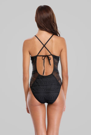 AMELIA - Sexy Deep V Mesh Monokini | Ariani Collections Co.