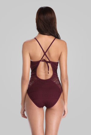 AMELIA - Sexy Deep V Mesh Monokini | Ariani Collections Co.