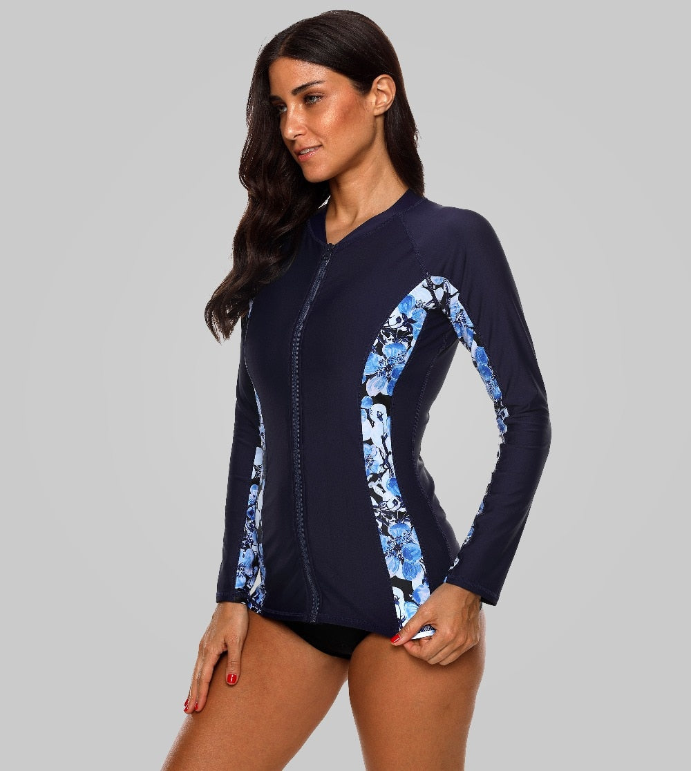 BRIELLE - Women Zip Up Rashguard | Ariani Collections Co.