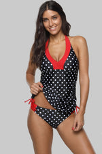 CLARA - Women Polka Dot Padded Tankini Set | Ariani Collections Co.