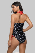 CLARA - Women Polka Dot Padded Tankini Set | Ariani Collections Co.