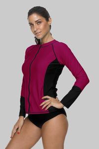 AUDREY - Women Zip Up Rashguard | Ariani Collections Co.