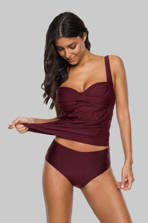 NAOMI - Vintage Cross Swimwear Tankini Set | Ariani Collections Co.