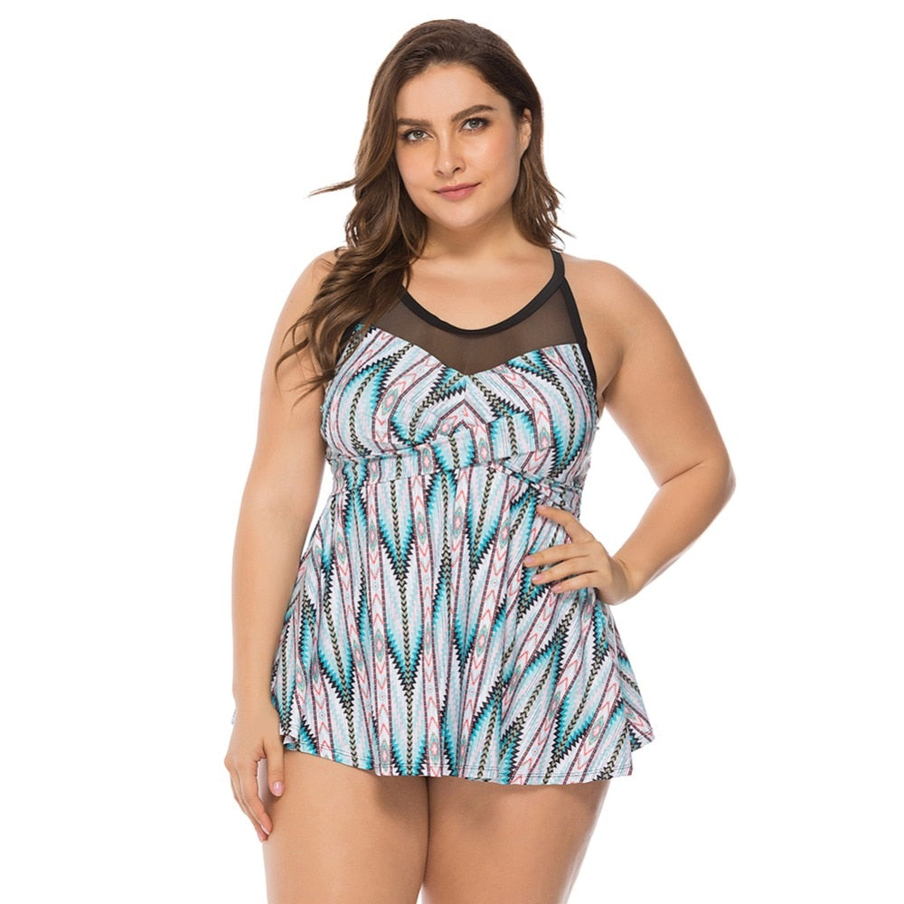 Summer Tankini High Waist Plus Size Swimwear - Ariani Collections