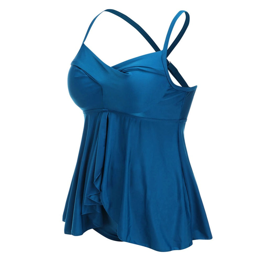 Plus Size Vintage Tankini Swimwear - Blue | Ariani Collections