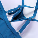 Plus Size Vintage Tankini Swimwear - Blue | Ariani Collections