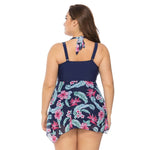 Plus Size Floral Print Monokini Swimwear - Ariani Collections