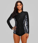 BRIELLE - Women Zip Up Rashguard | Ariani Collections Co.