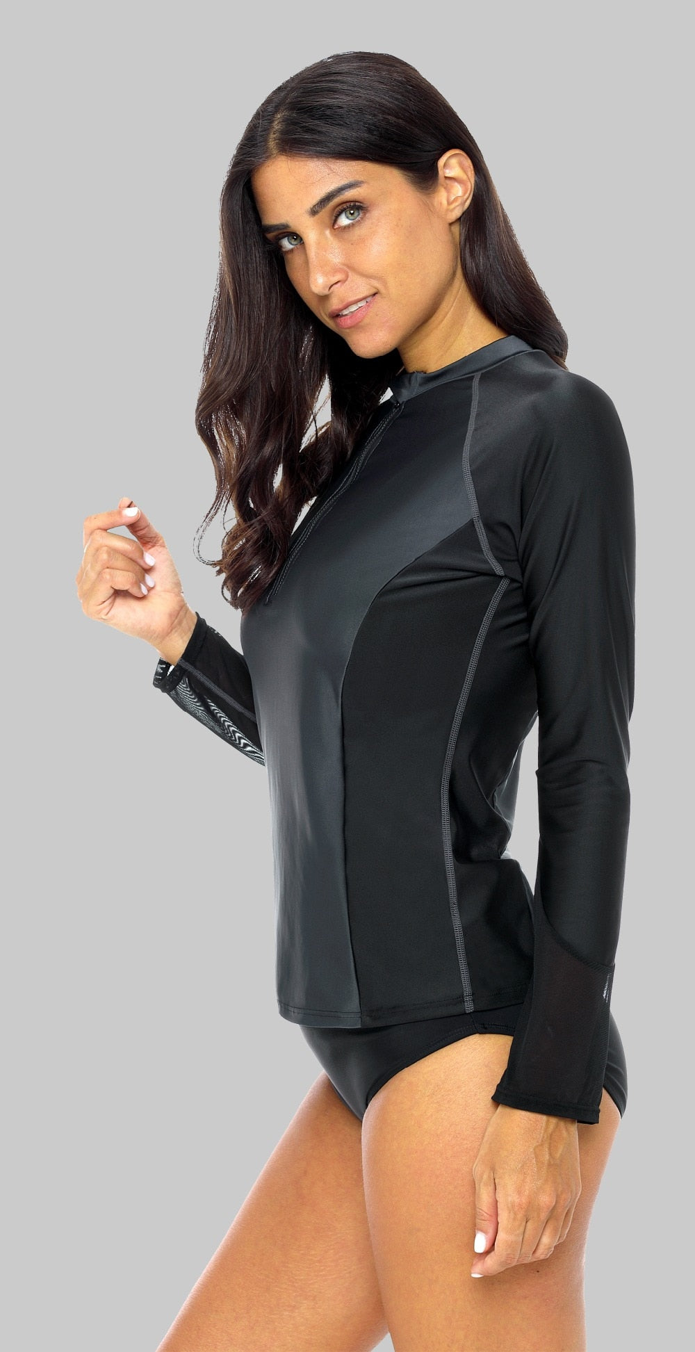 SAMIRA - Women Front Zipper Rashguard | Ariani Collections Co.