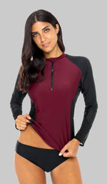 SAMIRA - Women Front Zipper Rashguard | Ariani Collections Co.