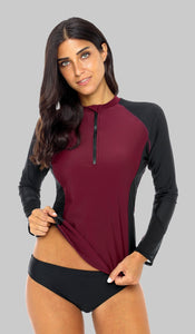 SAMIRA - Women Front Zipper Rashguard | Ariani Collections Co.