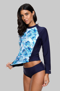 SARAH - Retro Floral Print Rashguard | Ariani Collections Co.