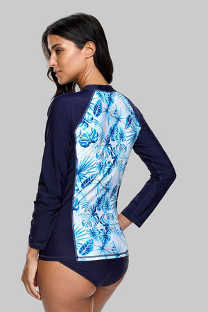 SARAH - Retro Floral Print Rashguard | Ariani Collections Co.