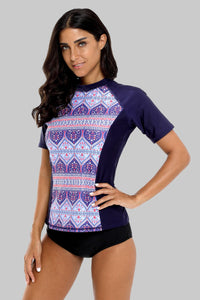 BROOKE - Geometric Print Rashguard | Ariani Collections Co.