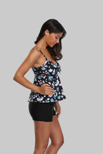 NOVA - Women Floral Tie Front Tankini Set | Ariani Collections Co.