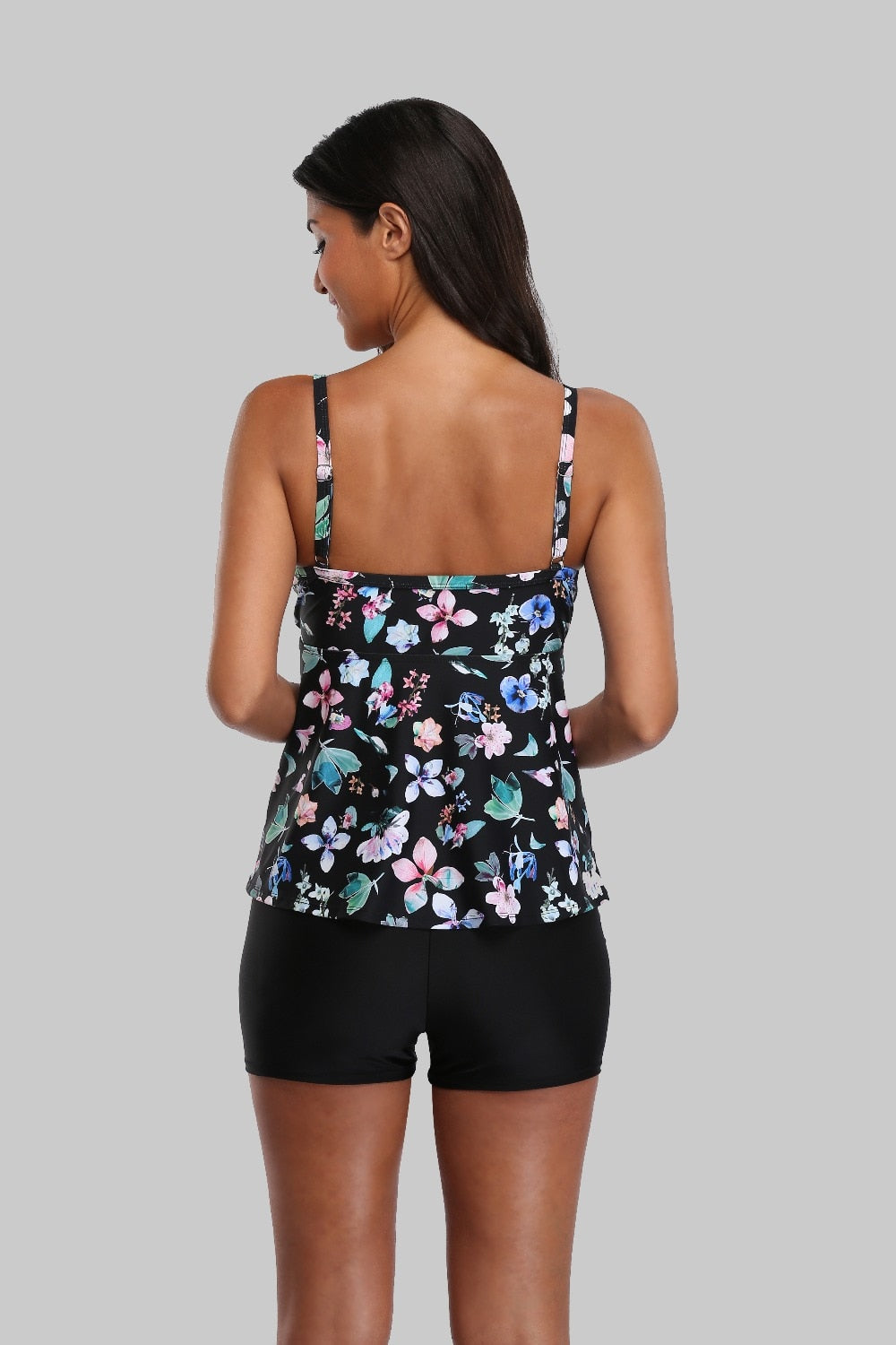 NOVA - Women Floral Tie Front Tankini Set | Ariani Collections Co.