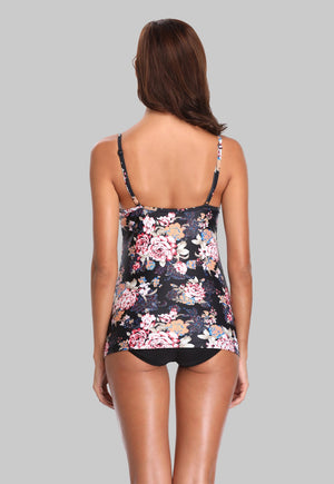 DIANE - Retro Floral Print Tankini Set | Ariani Collections Co.