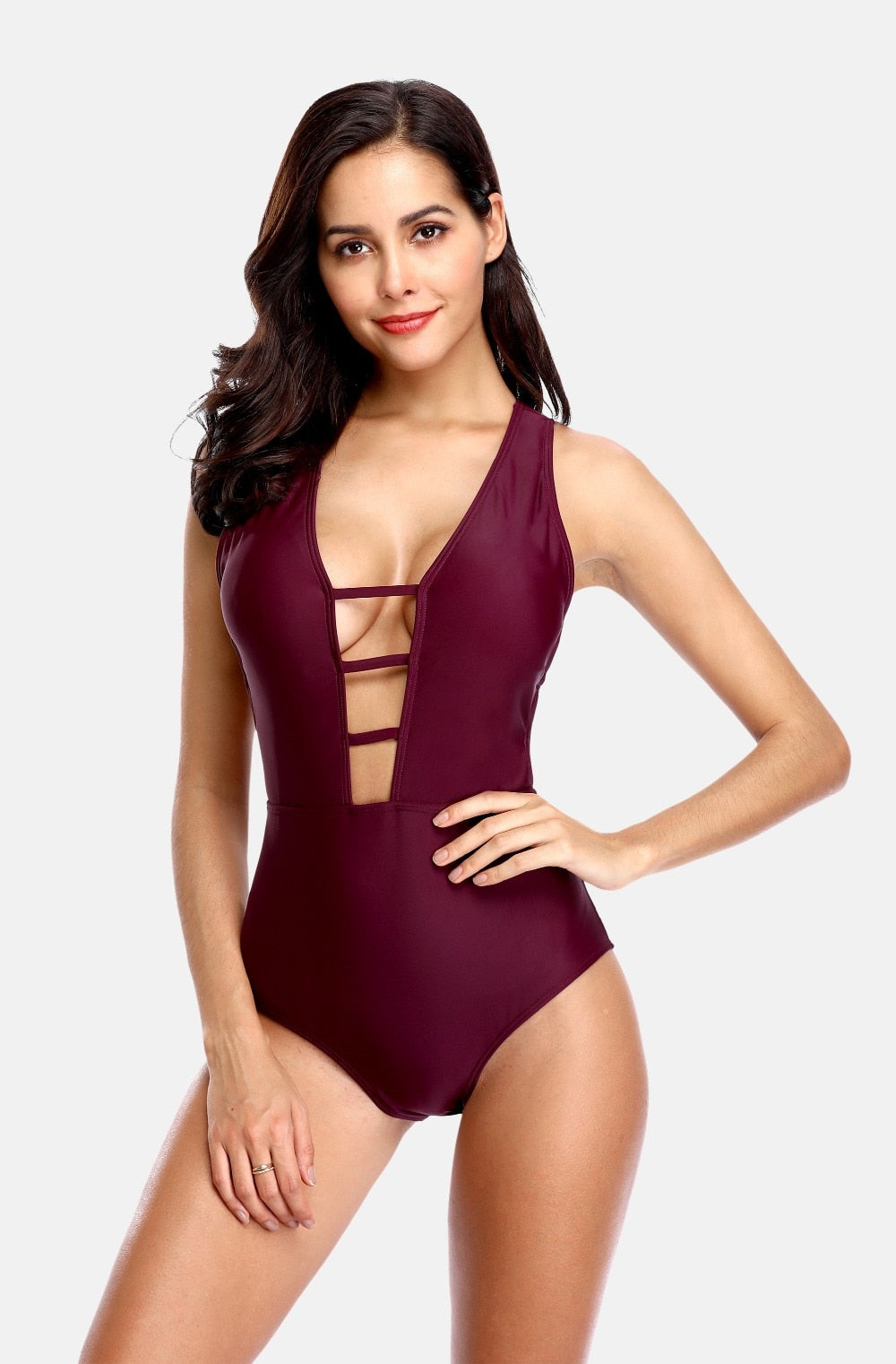 MICAH - Women's Deep V Neck Swimwear | Ariani Collections Co.