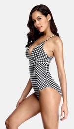 DESIREE- V Neck Polka Dot Printed Monokini | Ariani Collections Co.